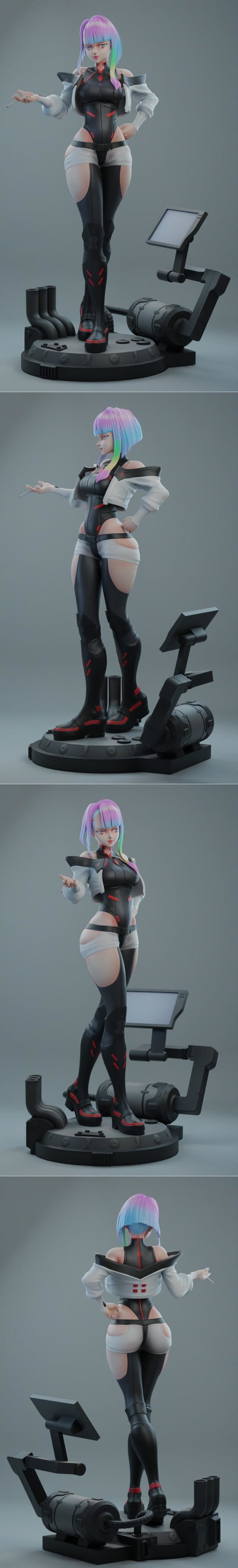 Desire FX 3d models | Cyberpunk Edgerunner Lucy – 3D Print Model STL