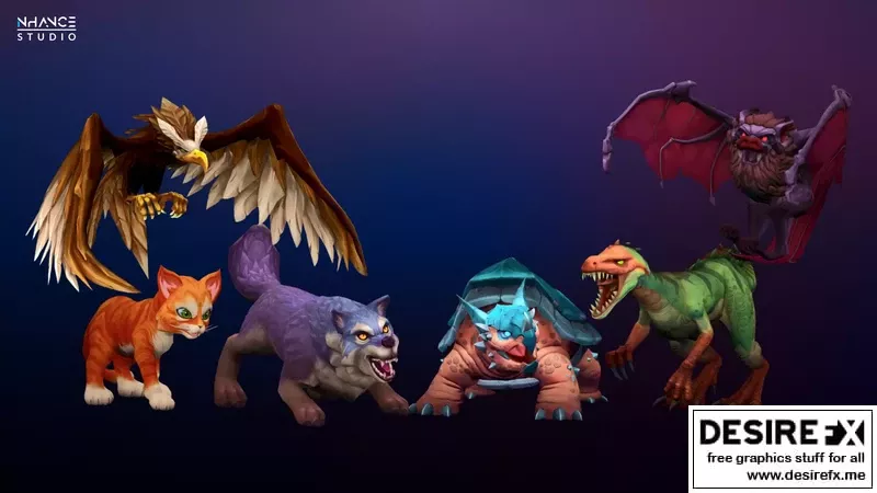 Desire FX 3d models | Stylized Fantasy Creatures Bundle v1.0