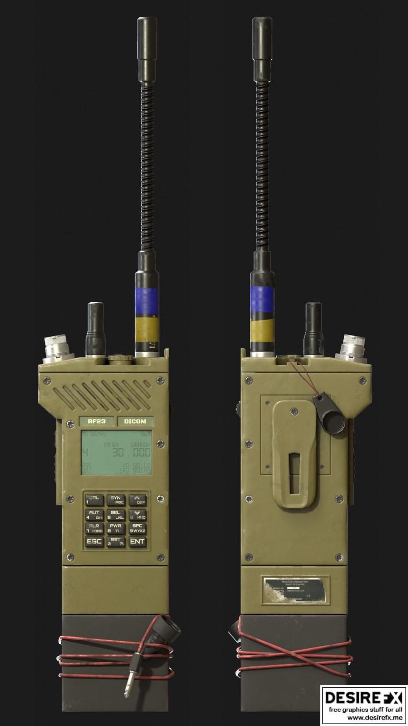 Desire FX 3d models | DICOM RF23 Walkie-talkie radio-receiver