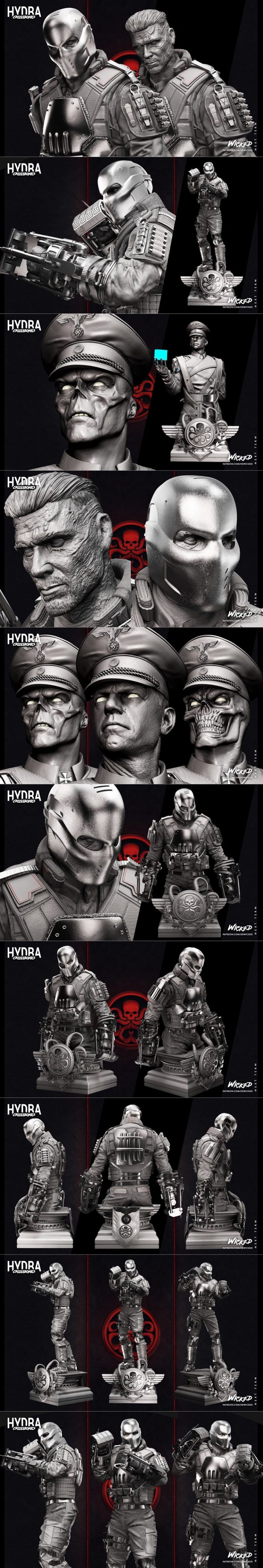 Desire FX 3d models | Wicked – Cross Bones – Statue and Bust – 3D Print ...