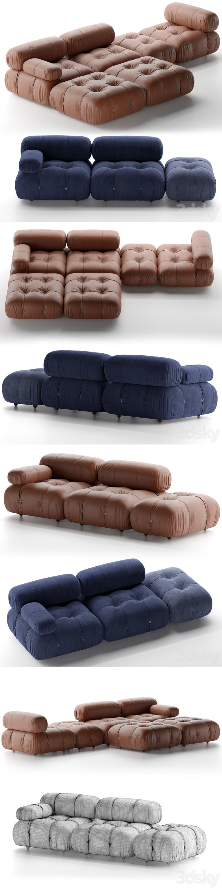 Desire FX 3d Models | B&B Italia Camaleonda Sofa – 3D Model