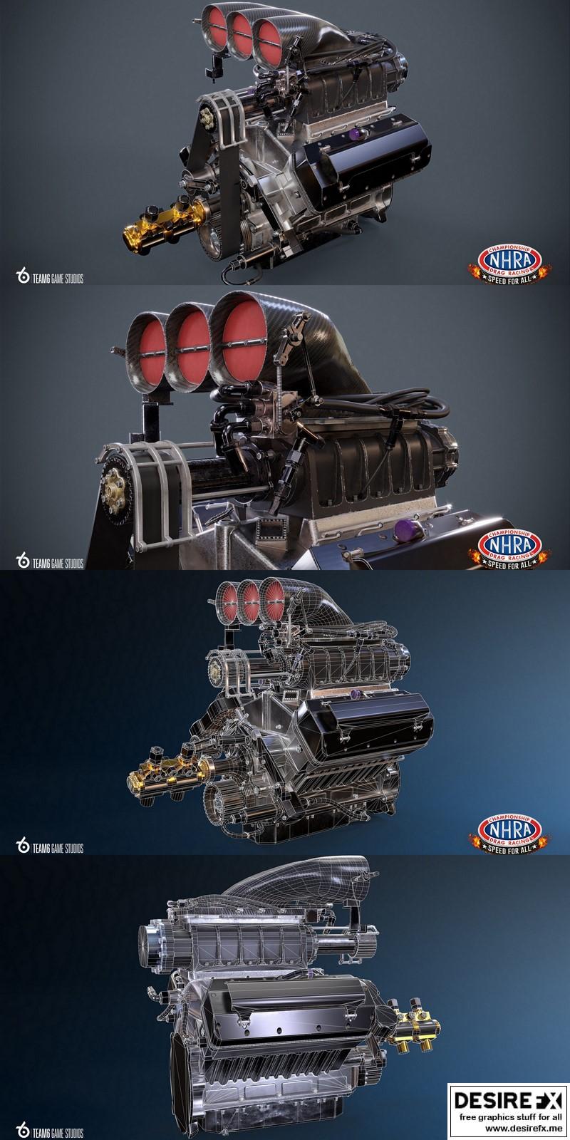 Prd Racing Engine Desire FX 3d models | Drag Racing ProMod Engine