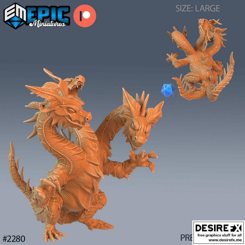 Desire FX 3d models | Epic-Miniatures – Dungeon Hydra Angry – 3D Print ...