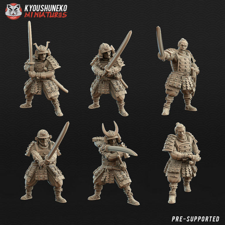 Desire FX 3d models | Kyoushuneko Miniatures Japanese Samurai Swordsman ...