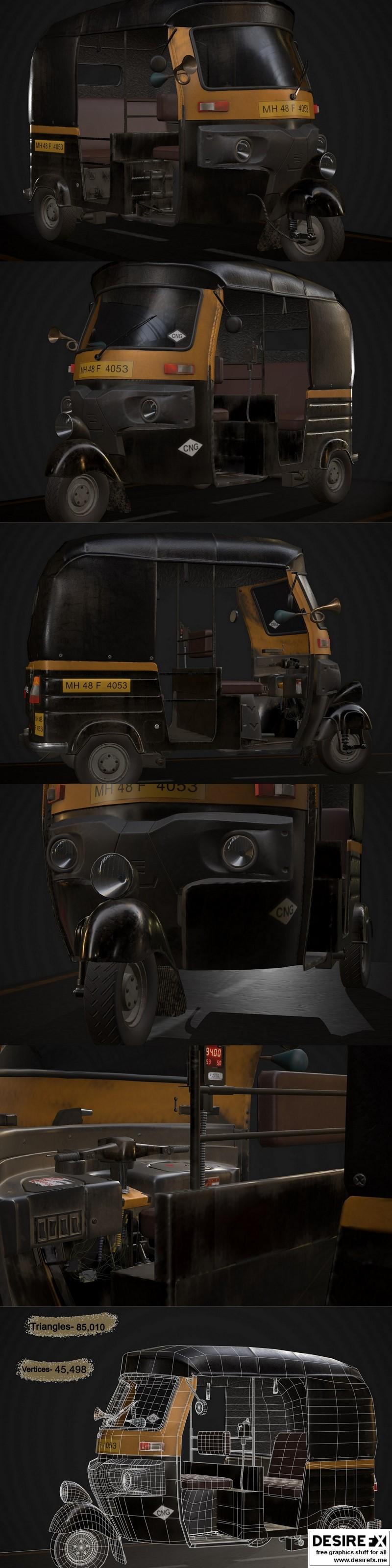 Desire FX 3d models | Mumbai Auto Rickshaw