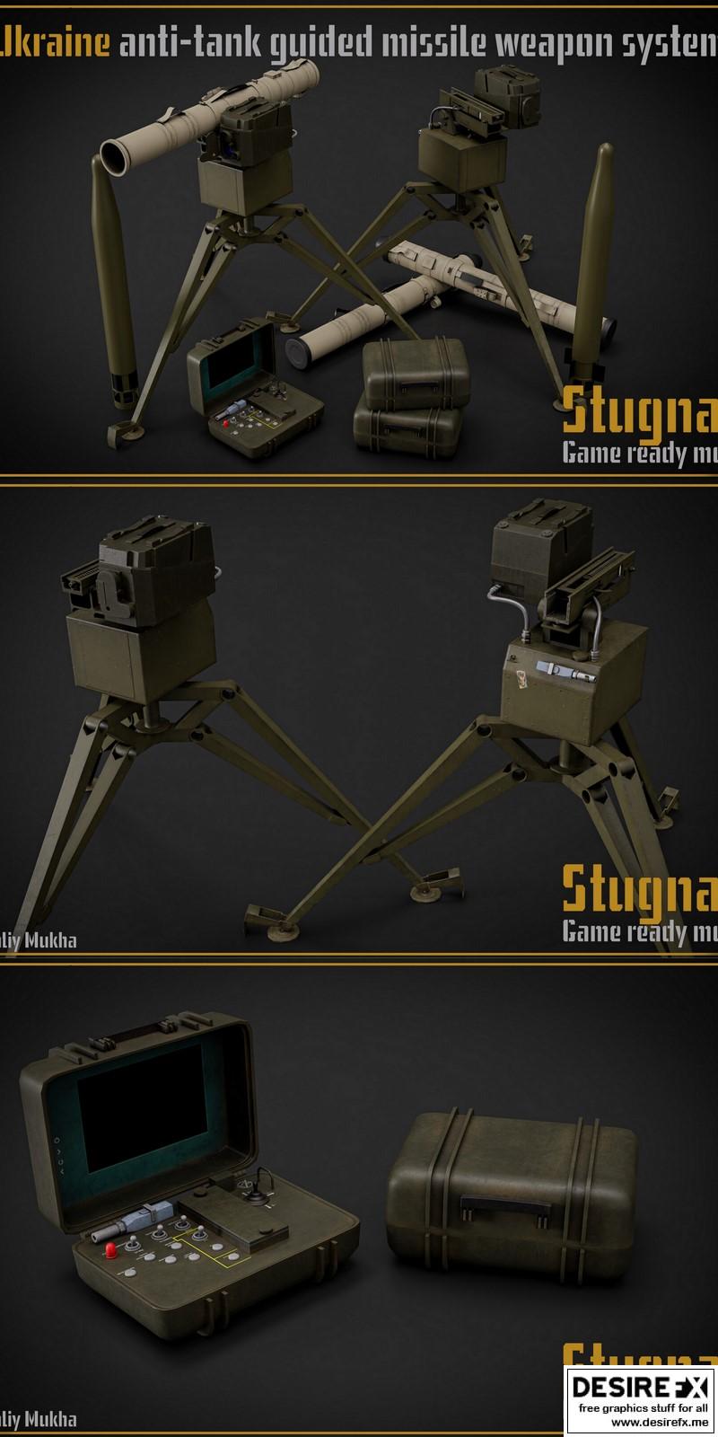 Stugna Runes Desire FX 3d models | Stugna-P Ukraine anti-tank guided missile weapon ...
