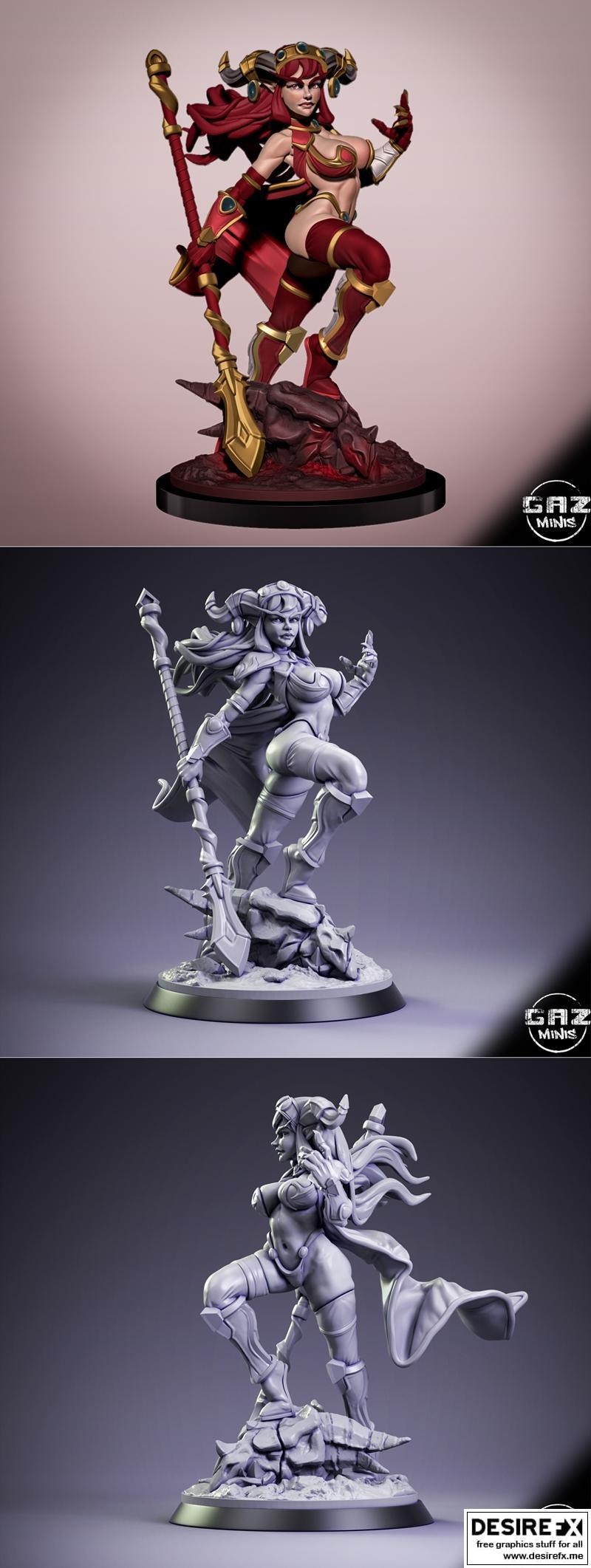 Desire FX 3d models | Dragon Queen Alexstrasza – 3D Print Model STL