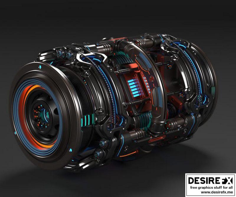 Desire FX 3d models | Sci Fi Mega Elements KITBASH – SUBDIVISION READY