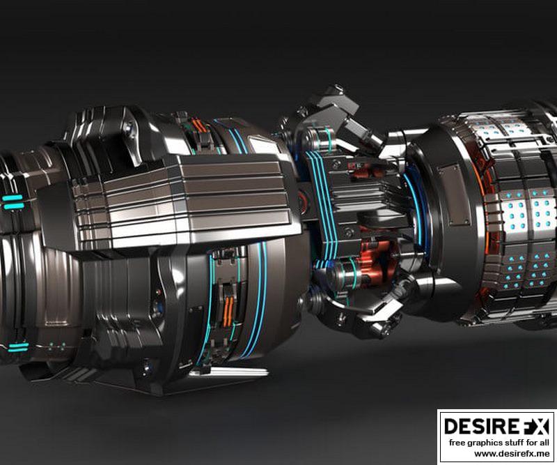 Desire FX 3d models | Sci Fi Mega Elements KITBASH – SUBDIVISION READY