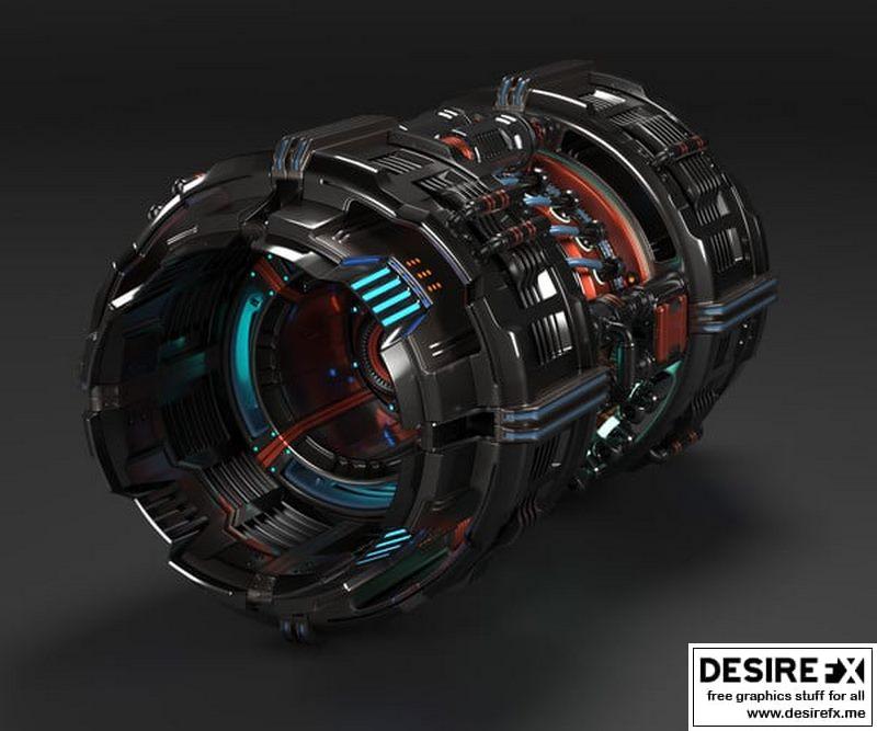 Desire FX 3d models | Sci Fi Mega Elements KITBASH – SUBDIVISION READY