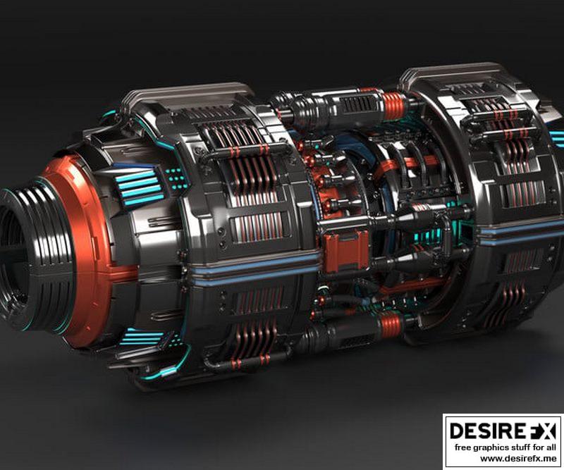 Desire FX 3d models | Sci Fi Mega Elements KITBASH – SUBDIVISION READY