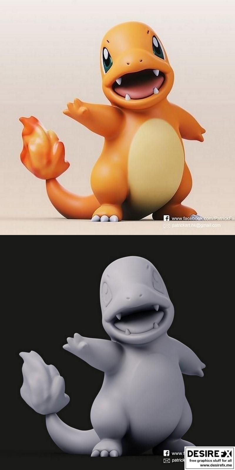 Desire FX 3d models | Charmander Pokemon 3D print model