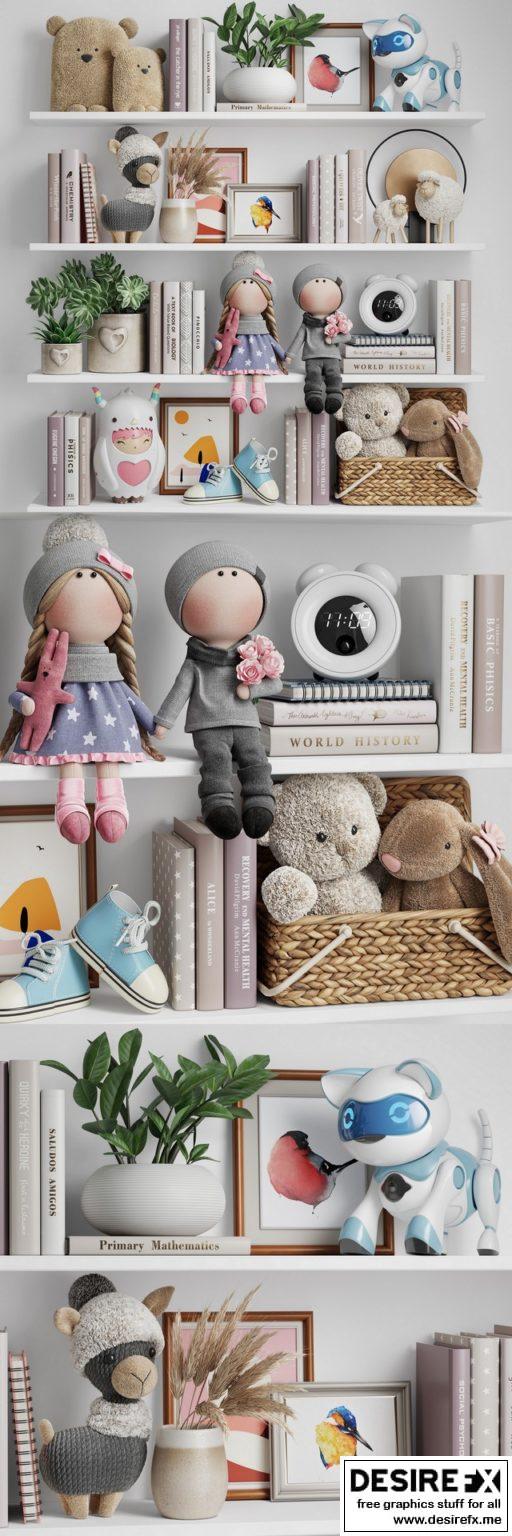 Desire FX 3d models | Decor set for girls 3D Model