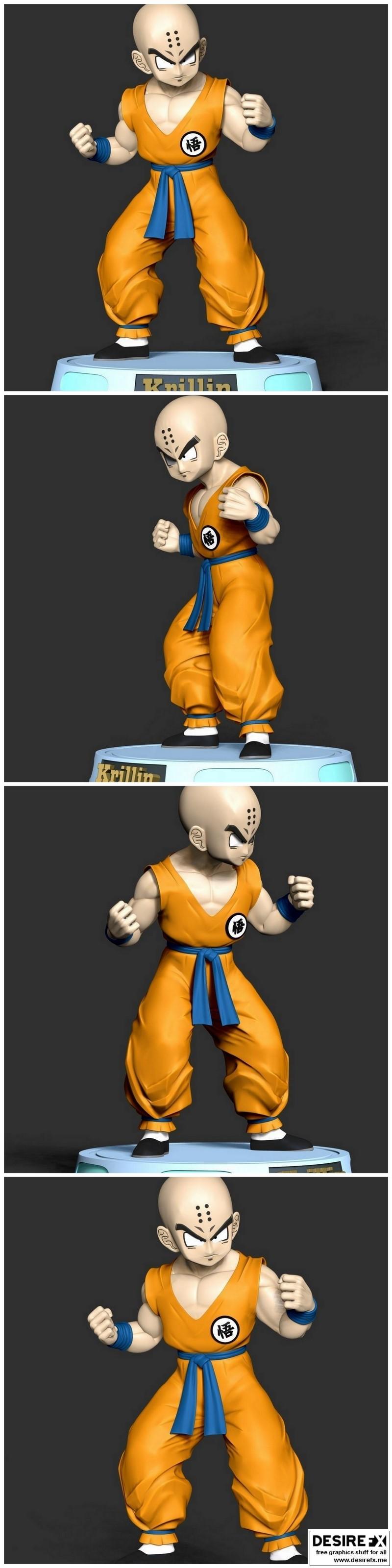 Desire FX 3d models | Krillin – Dragon Ball Fanart 3D print model