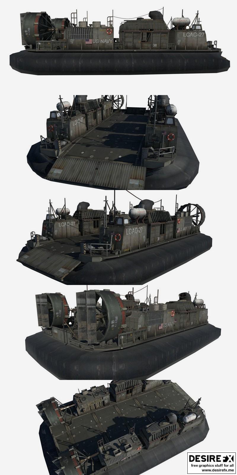 Desire FX 3d models | LCAC-27 Hovercraft