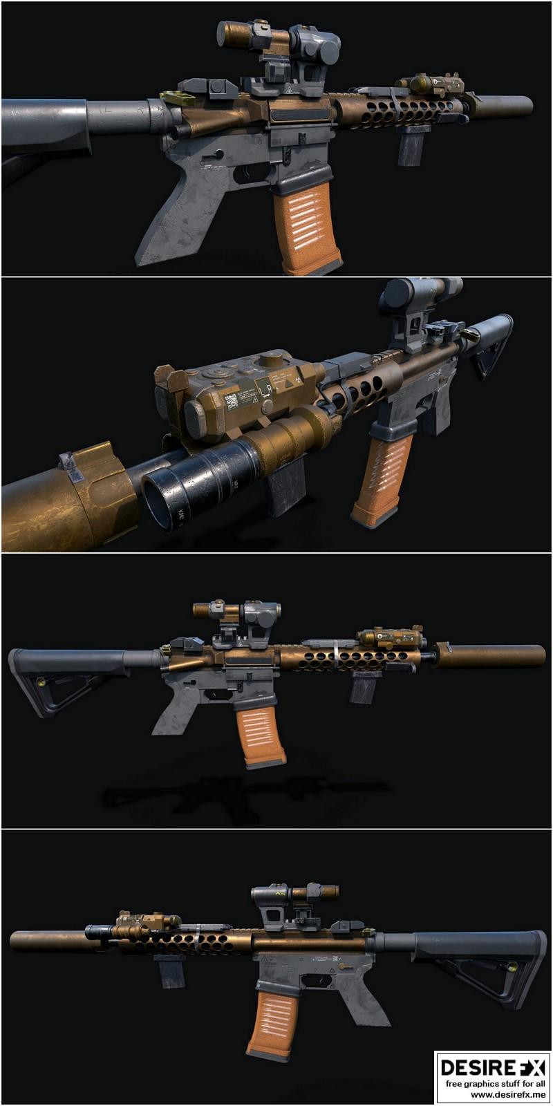 Desire FX 3d models | M4 Carbine Custom
