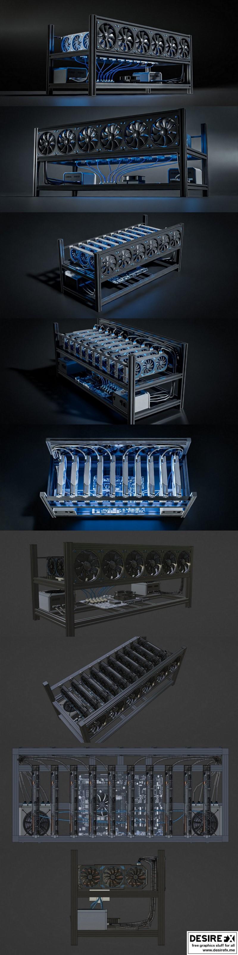 Mining Rig Text Desire FX 3d models | Mining Rig