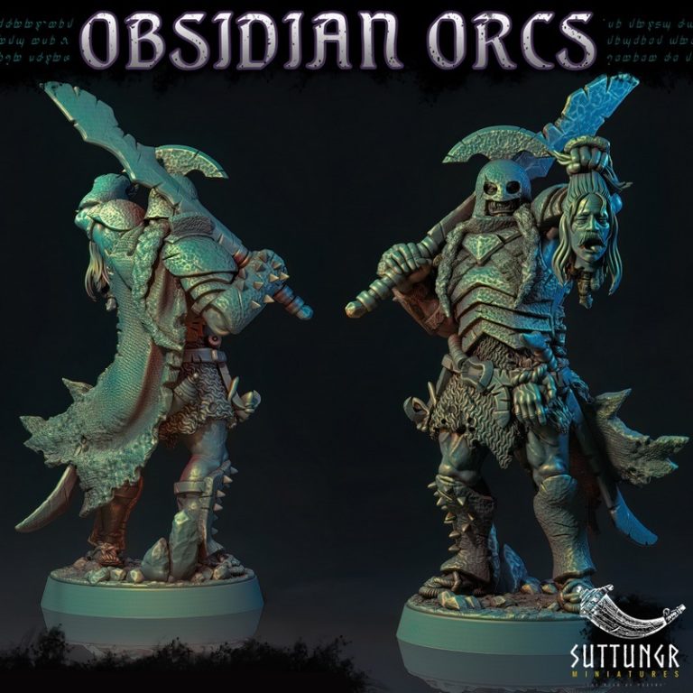 Desire FX 3d models | The Obsidian Orc Beheaded – 3D Print Model STL