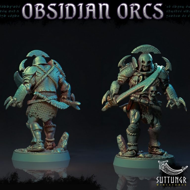 Desire FX 3d models | The Obsidian Orc Roar – 3D Print Model STL