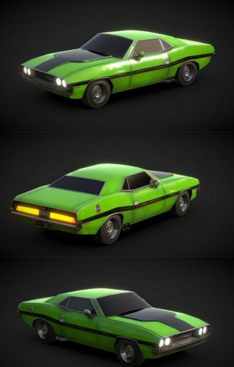 Desire FX 3d models | Vintage Dodge Challenger – 3D Model