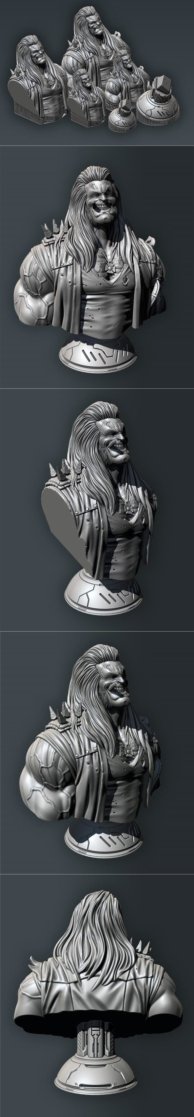 Desire FX 3d models | Eastman Lobo bust – 3D Print Model STL
