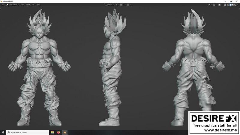 Desire FX 3d models | Goku 3D sculpt