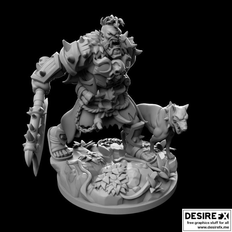 Desire FX 3d models | Orc Warrior 3D print model