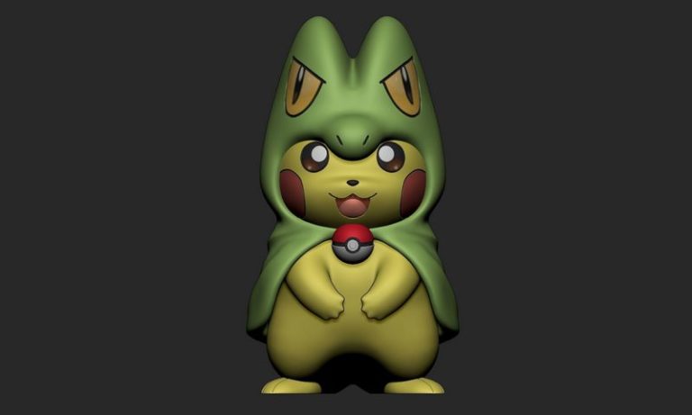 Desire FX 3d models | Pokemon – Pikachu Treecko Cosplay 3D print model
