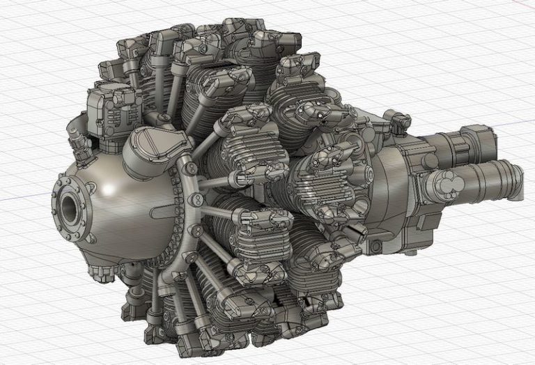 Desire FX 3d models | R2800 Engine 1-32 model 3D print model