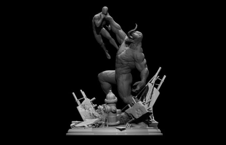 Desire FX 3d models | Venom vs Spider-Man 3D print model