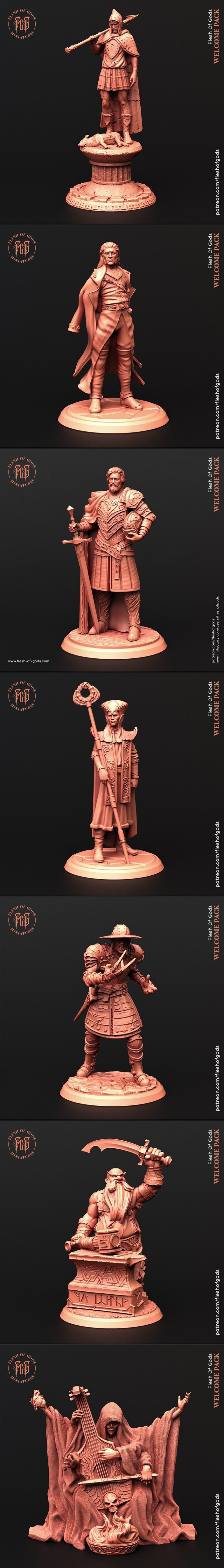 Desire FX 3d models | Flash of Gods – Welcome Pack – 3D Print Model STL