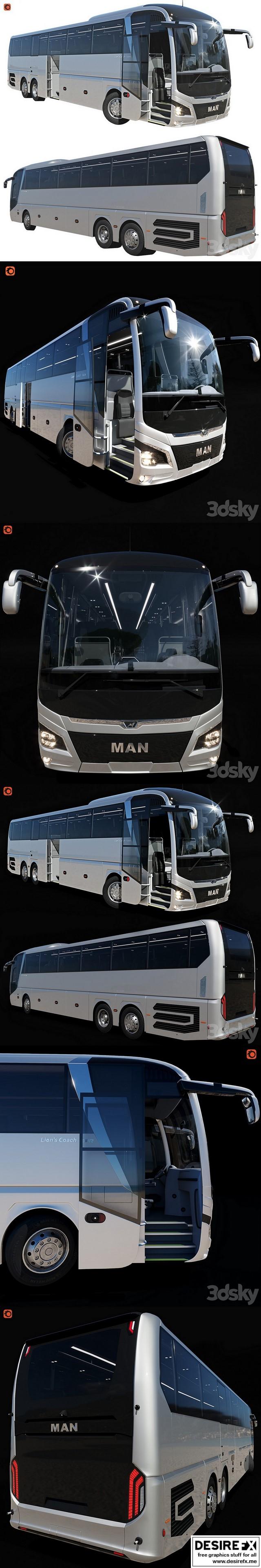 Desire FX 3d models | Lions Coach Efficient Line MAN 3D Model