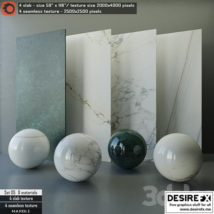 Desire FX 3d models | Marble Slab Seamless texture Set 05