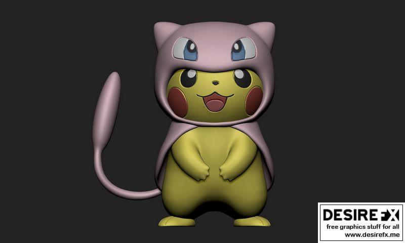 Mew-Pokemon pokemon character free 3D model 3D printable