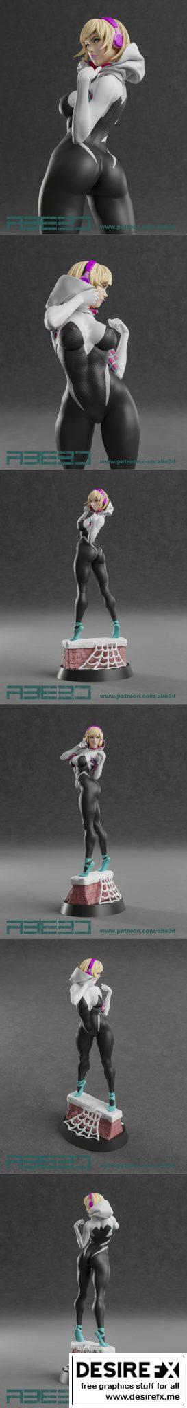 Desire FX 3d models | Abe3D – Spider Gwen – 3D Print Model STL