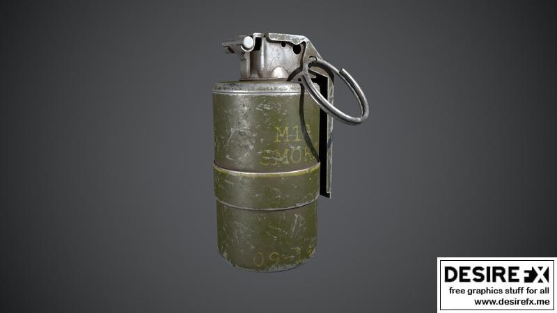 Desire FX 3d models | MK3 Smoke Grenade model