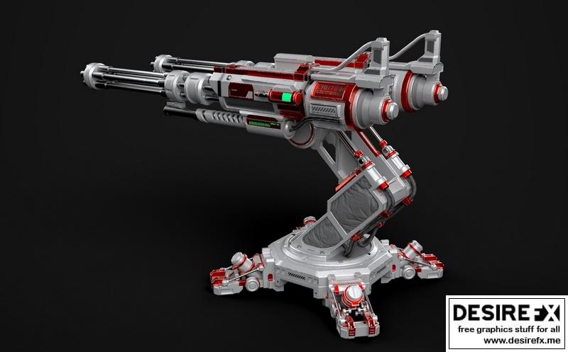 Desire FX 3d models | Sci-Fi Laser Turret