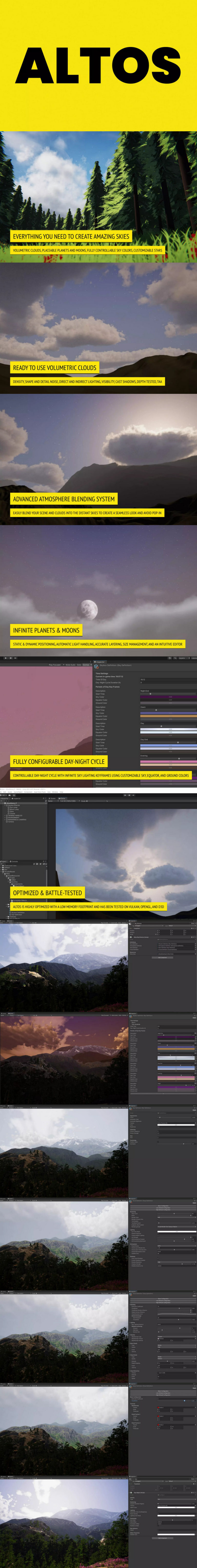 Desire FX 3d models | Altos – Procedural Skybox, Volumetric Clouds, Day ...