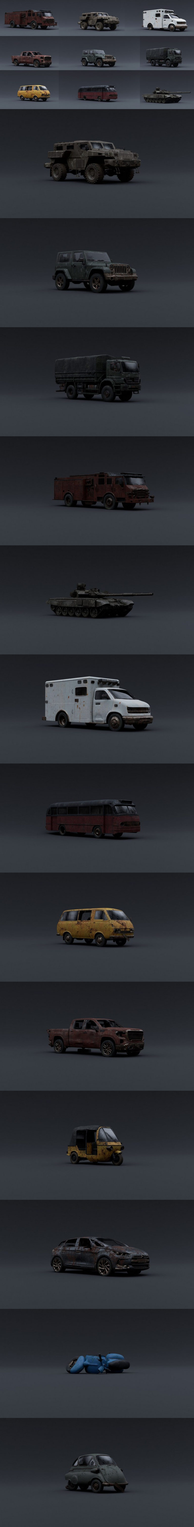 Desire FX 3d models | Apocalypse Vehicles Bundle