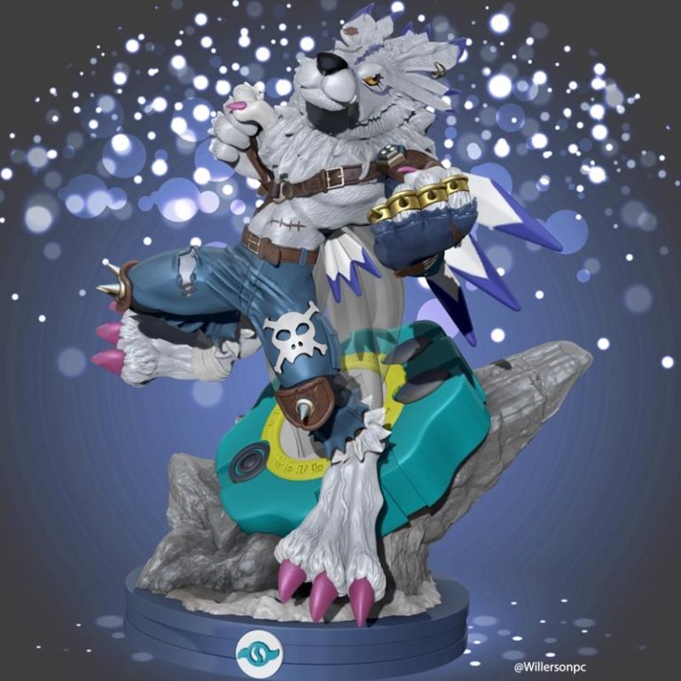 Desire FX 3d models | Digimon Weregarurumon – 3D Print Model STL