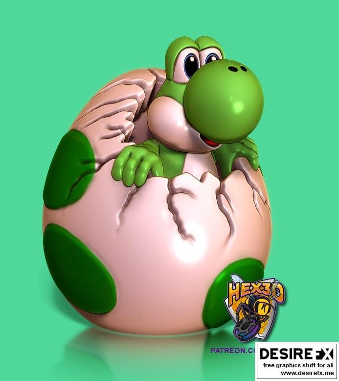 Yoshi Egg 3D Print Model in Figurines 3DExport