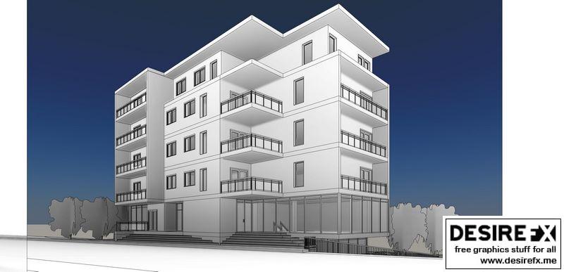 Desire FX 3d models | Modern commercial appartment building
