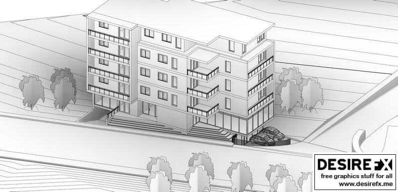 Desire FX 3d models | Modern commercial appartment building