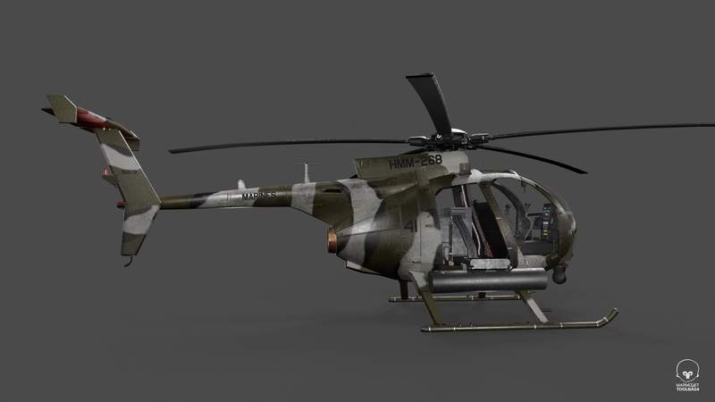 Desire FX 3d models | MH 6 Little Bird marines US Army