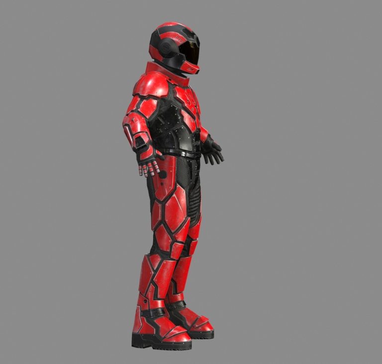 Desire FX 3d models | Male Space Suit low-poly 3d model