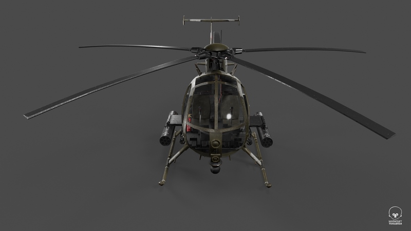 Desire FX 3d models | MH 6 Little Bird marines US Army