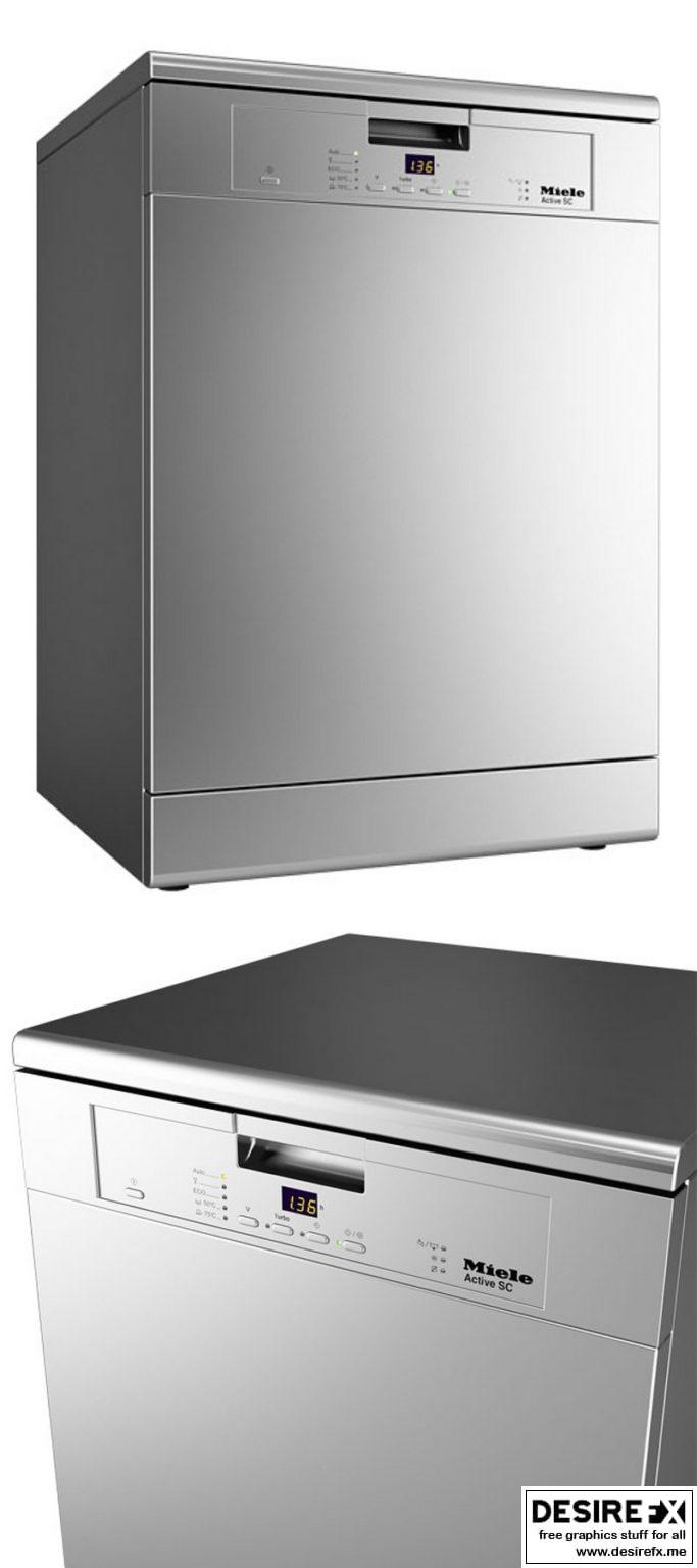 Desire FX 3d models Miele G4203SC Active Dishwasher 3D Model