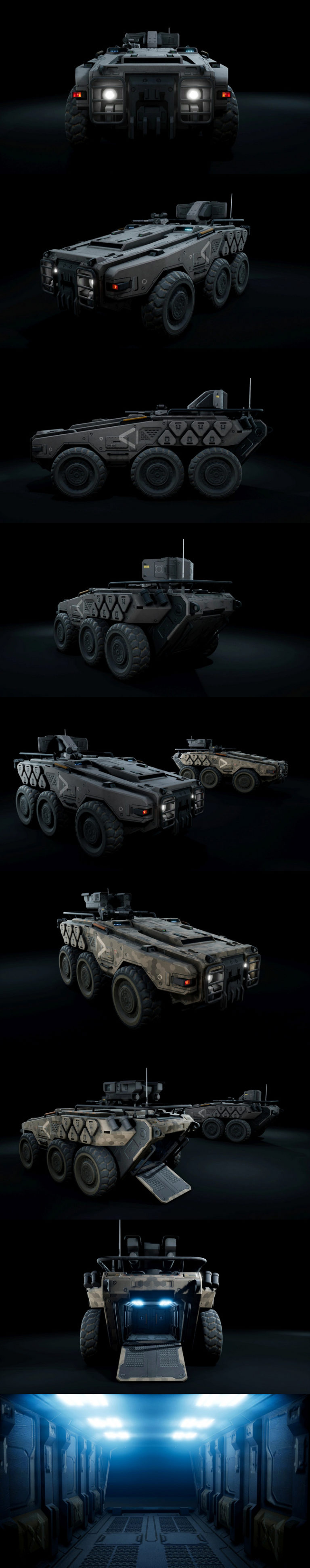 Desire FX 3d models | Sci-Fi Military APC