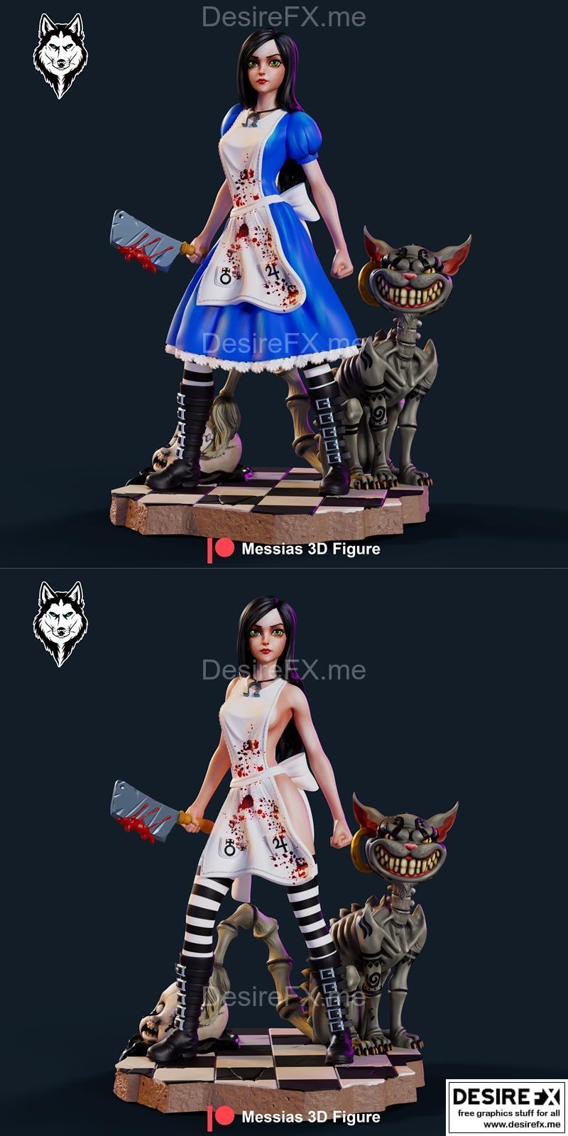 Alice Madness Returns Figure 3D Print Model 3D Printing Model