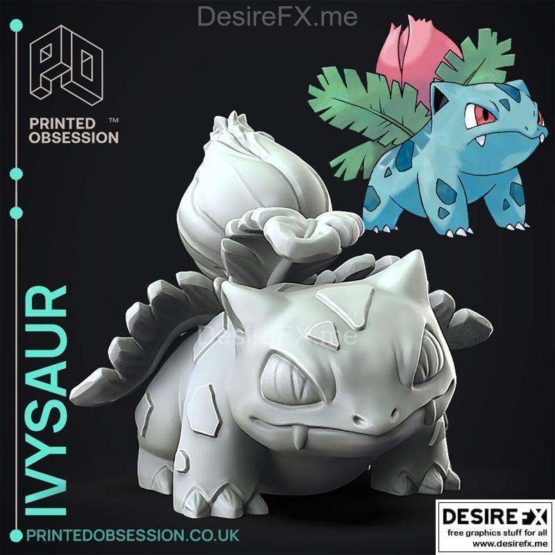 3D file Pokemon Quest - 002 Ivysaur 🐉・3D printing model to download・Cults